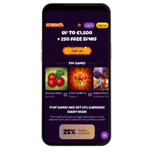 Spinania Casino aplicación
